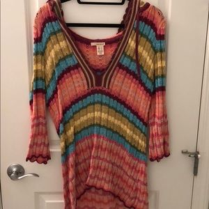 DKNY Jeans Hooded Sweater - Rainbow